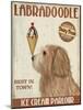 Labradoodle, Golden, Ice Cream-Fab Funky-Mounted Art Print