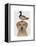 Labrador and Duck-Fab Funky-Framed Stretched Canvas