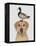 Labrador and Duck-Fab Funky-Framed Stretched Canvas