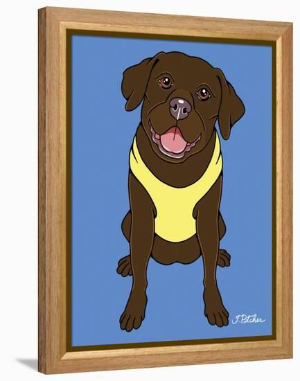 Labrador Chocolate-Tomoyo Pitcher-Framed Premier Image Canvas