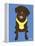 Labrador Chocolate-Tomoyo Pitcher-Framed Premier Image Canvas