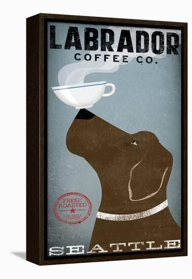 Labrador Coffee Co Seattle-Ryan Fowler-Framed Stretched Canvas