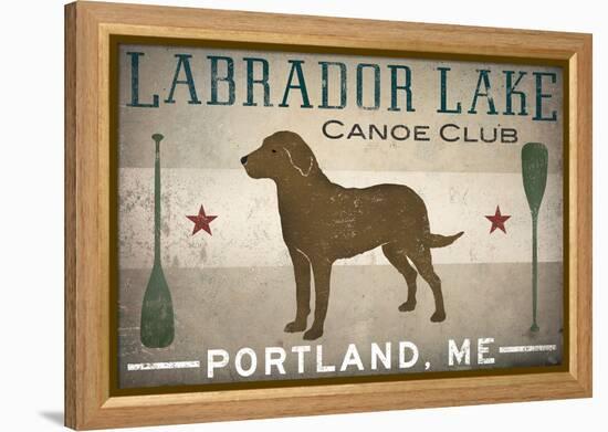 Labrador Lake Chocolate Lab-Ryan Fowler-Framed Stretched Canvas