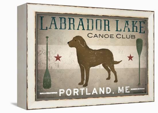 Labrador Lake Chocolate Lab-Ryan Fowler-Framed Stretched Canvas