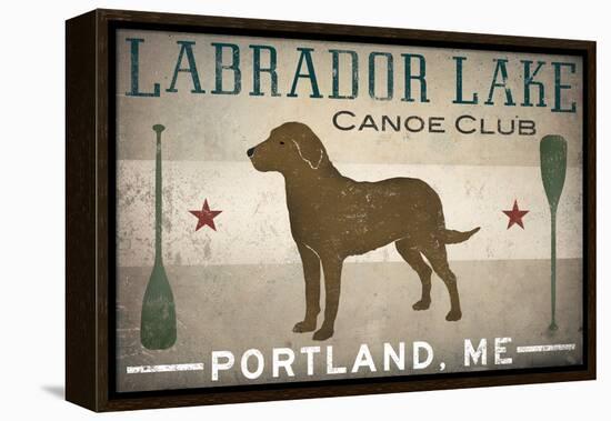 Labrador Lake Chocolate Lab-Ryan Fowler-Framed Stretched Canvas