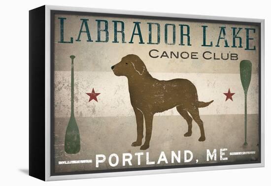 Labrador Lake Chocolate Lab-Ryan Fowler-Framed Stretched Canvas