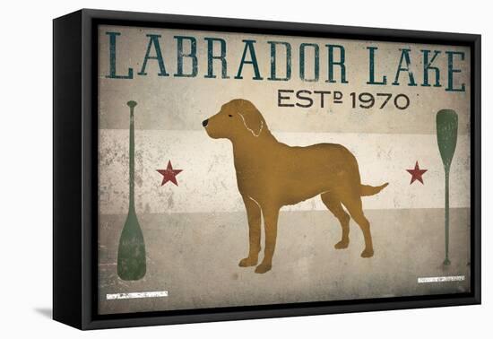 Labrador Lake Yellow Lab-Ryan Fowler-Framed Stretched Canvas