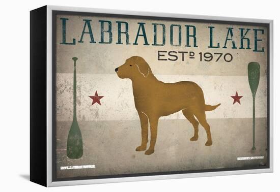 Labrador Lake Yellow Lab-Ryan Fowler-Framed Stretched Canvas