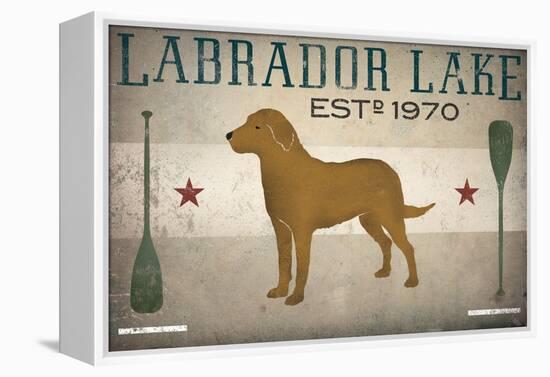 Labrador Lake Yellow Lab-Ryan Fowler-Framed Stretched Canvas