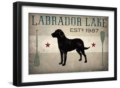 Labrador Lake Ryan Fowler Sign Dog Lab Animals Print Poster Moonrise Black Dog 