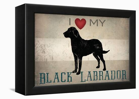 Labrador Love I-Ryan Fowler-Framed Stretched Canvas