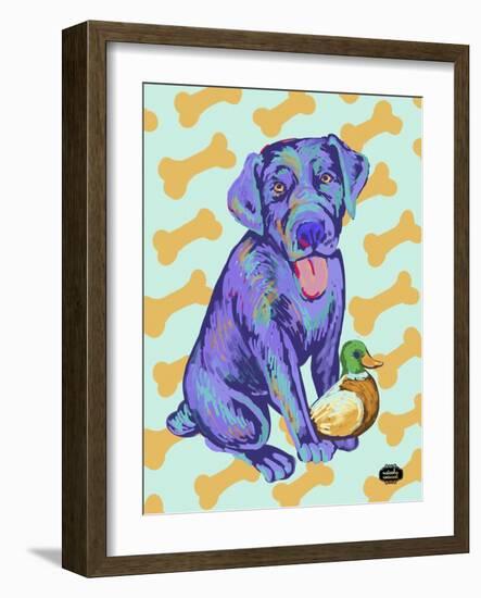 Labrador Pop-Natasha Wescoat-Framed Giclee Print