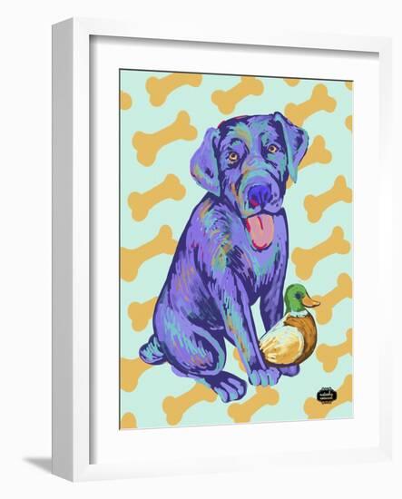 Labrador Pop-Natasha Wescoat-Framed Giclee Print