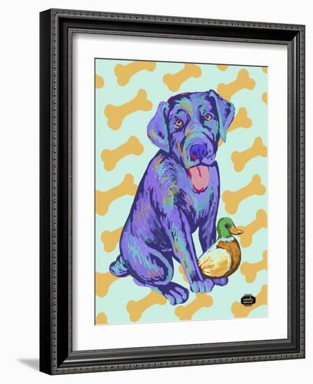 Labrador Pop-Natasha Wescoat-Framed Giclee Print