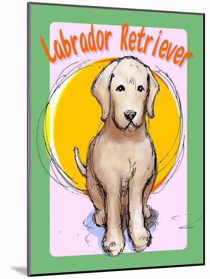 Labrador Retriever 3-Cathy Cute-Mounted Giclee Print
