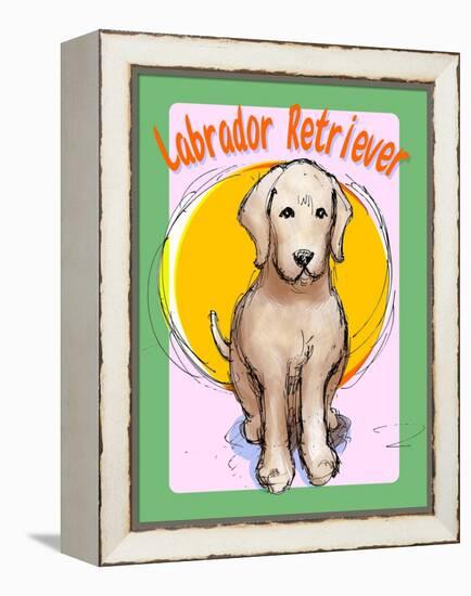 Labrador Retriever 3-Cathy Cute-Framed Premier Image Canvas