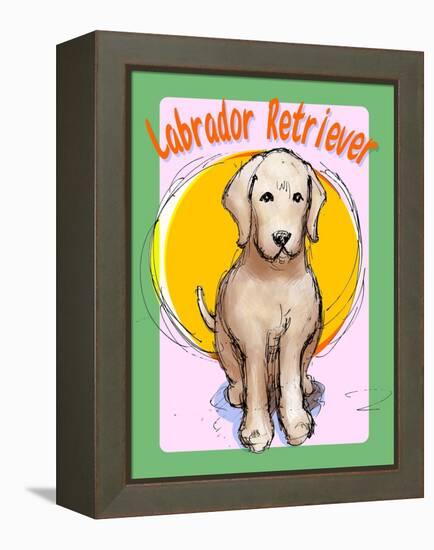 Labrador Retriever 3-Cathy Cute-Framed Premier Image Canvas