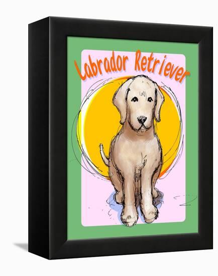 Labrador Retriever 3-Cathy Cute-Framed Premier Image Canvas