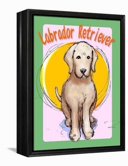 Labrador Retriever 3-Cathy Cute-Framed Premier Image Canvas