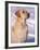 Labrador Retriever Portrait in Snow-Adriano Bacchella-Framed Photographic Print