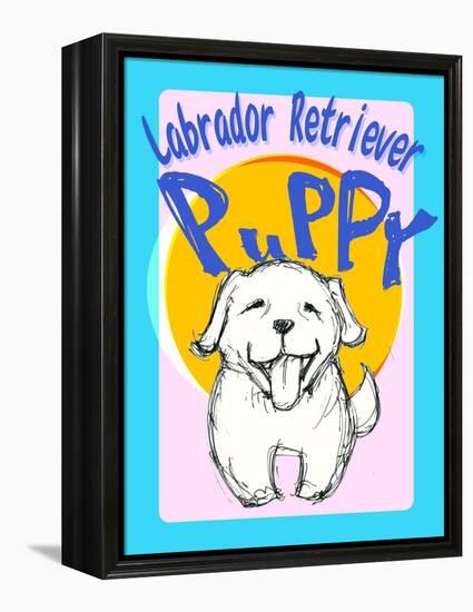 Labrador Retriever Puppy-Cathy Cute-Framed Premier Image Canvas