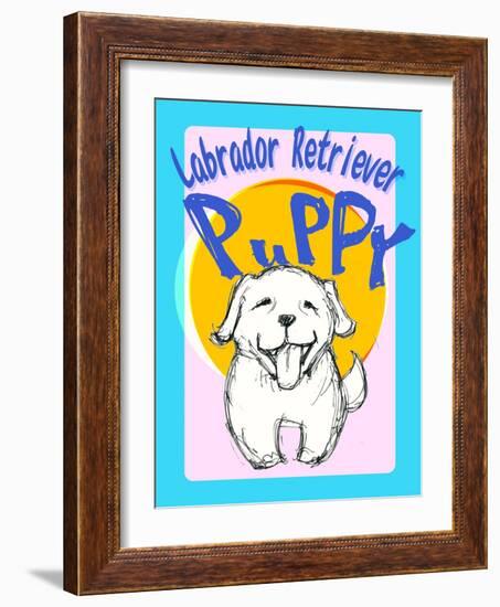 Labrador Retriever Puppy-Cathy Cute-Framed Giclee Print