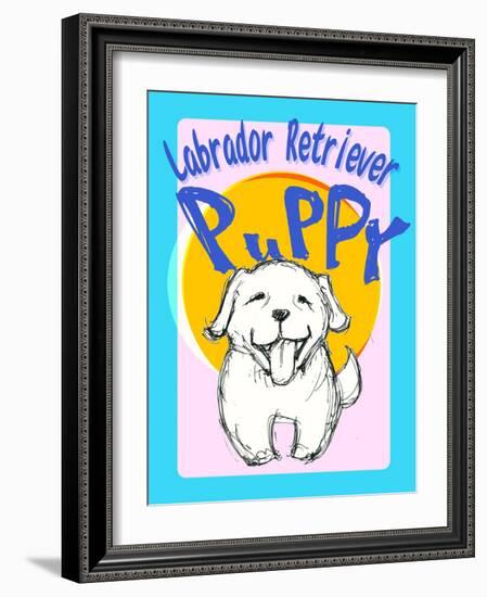 Labrador Retriever Puppy-Cathy Cute-Framed Giclee Print