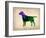 Labrador Retriever Watercolor-NaxArt-Framed Art Print