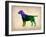 Labrador Retriever Watercolor-NaxArt-Framed Art Print