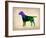 Labrador Retriever Watercolor-NaxArt-Framed Art Print