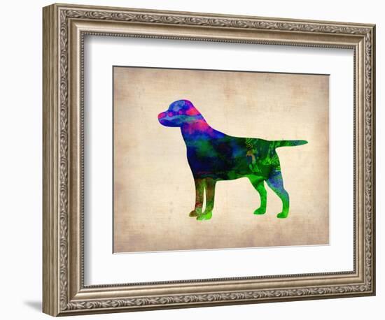 Labrador Retriever Watercolor-NaxArt-Framed Art Print