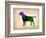 Labrador Retriever Watercolor-NaxArt-Framed Art Print