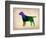 Labrador Retriever Watercolor-NaxArt-Framed Art Print