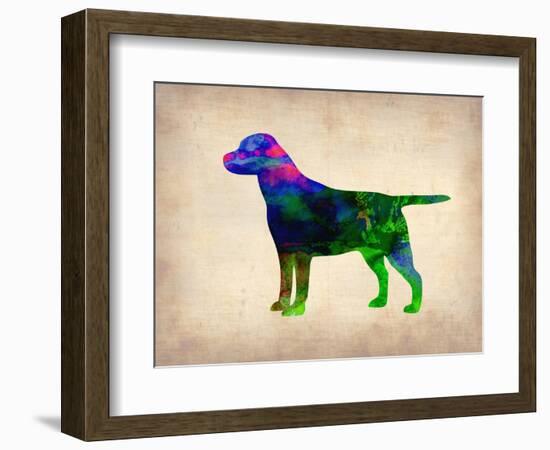 Labrador Retriever Watercolor-NaxArt-Framed Art Print