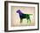 Labrador Retriever Watercolor-NaxArt-Framed Art Print