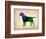 Labrador Retriever Watercolor-NaxArt-Framed Art Print