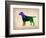 Labrador Retriever Watercolor-NaxArt-Framed Art Print