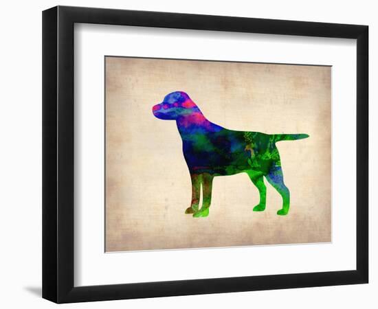 Labrador Retriever Watercolor-NaxArt-Framed Art Print