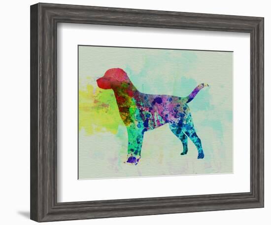 Labrador Retriever Watercolor-NaxArt-Framed Art Print