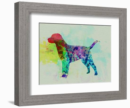 Labrador Retriever Watercolor-NaxArt-Framed Art Print