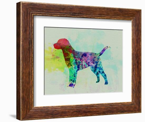 Labrador Retriever Watercolor-NaxArt-Framed Art Print