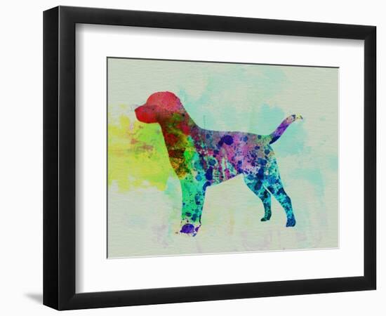 Labrador Retriever Watercolor-NaxArt-Framed Art Print