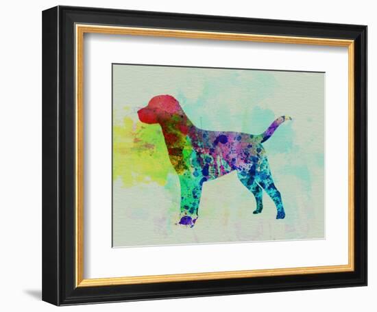 Labrador Retriever Watercolor-NaxArt-Framed Art Print