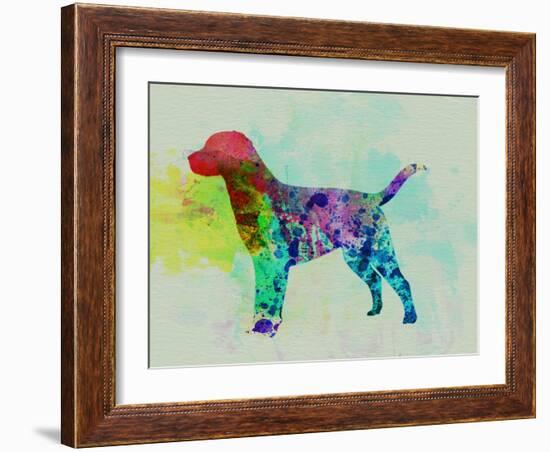 Labrador Retriever Watercolor-NaxArt-Framed Art Print