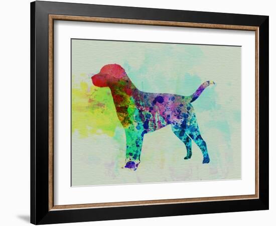 Labrador Retriever Watercolor-NaxArt-Framed Art Print