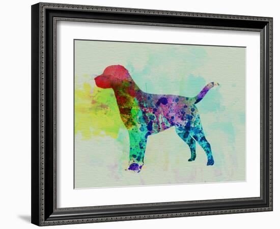 Labrador Retriever Watercolor-NaxArt-Framed Art Print