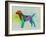 Labrador Retriever Watercolor-NaxArt-Framed Art Print