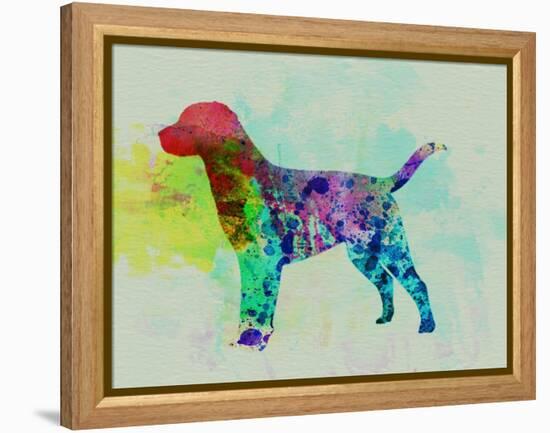 Labrador Retriever Watercolor-NaxArt-Framed Stretched Canvas