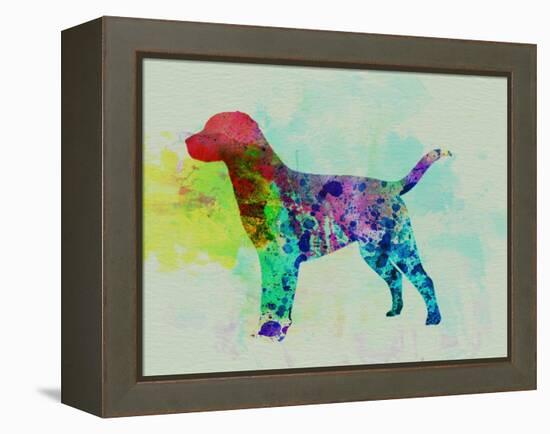 Labrador Retriever Watercolor-NaxArt-Framed Stretched Canvas