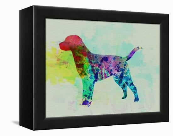 Labrador Retriever Watercolor-NaxArt-Framed Stretched Canvas